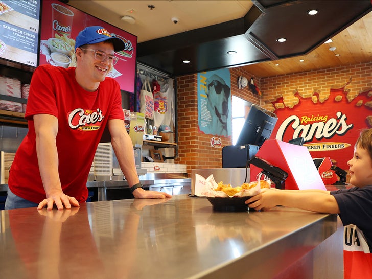 U.S. Swimmer Nic Fink At Raising Cane's Event