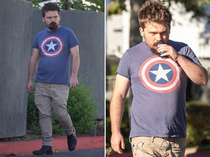 Jake Lloyd Walking In Los Angeles While Smoking A Vape