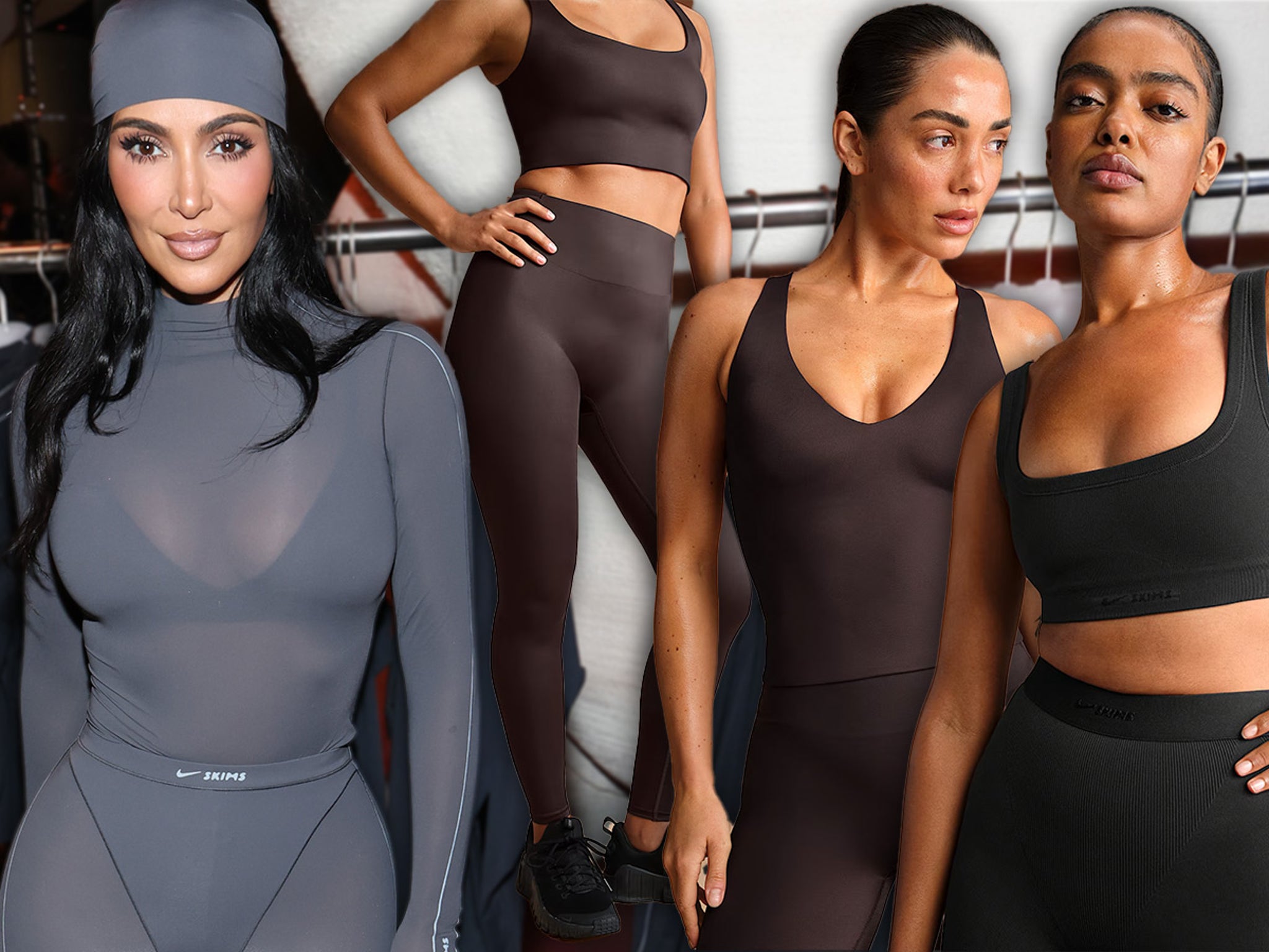 Sweat It Out Like Kim Kardashian with Her New NikeSKIMS Collab