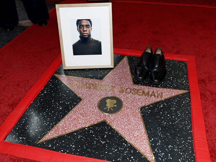 Actor Chadwick Boseman Honored With A Posthumous Star On The Hollywood Walk Of Fame