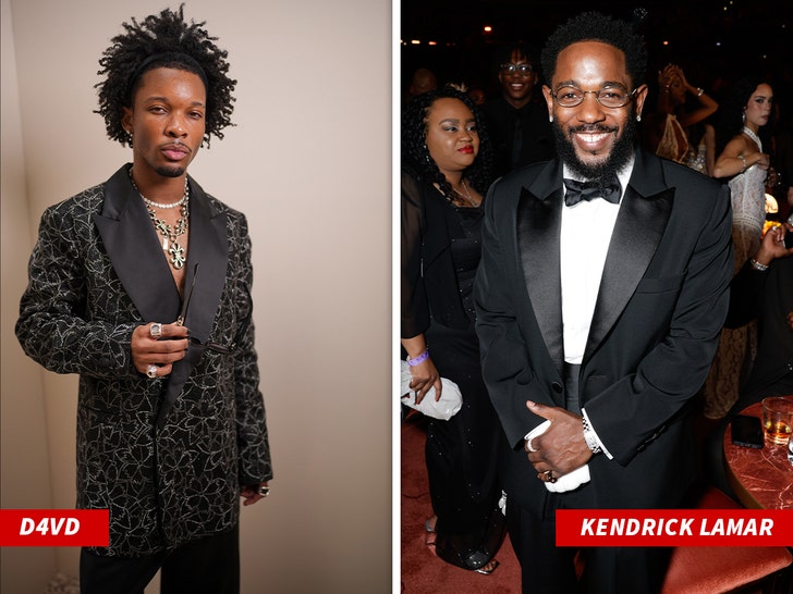 kendrick lamar and d4vd getty 1