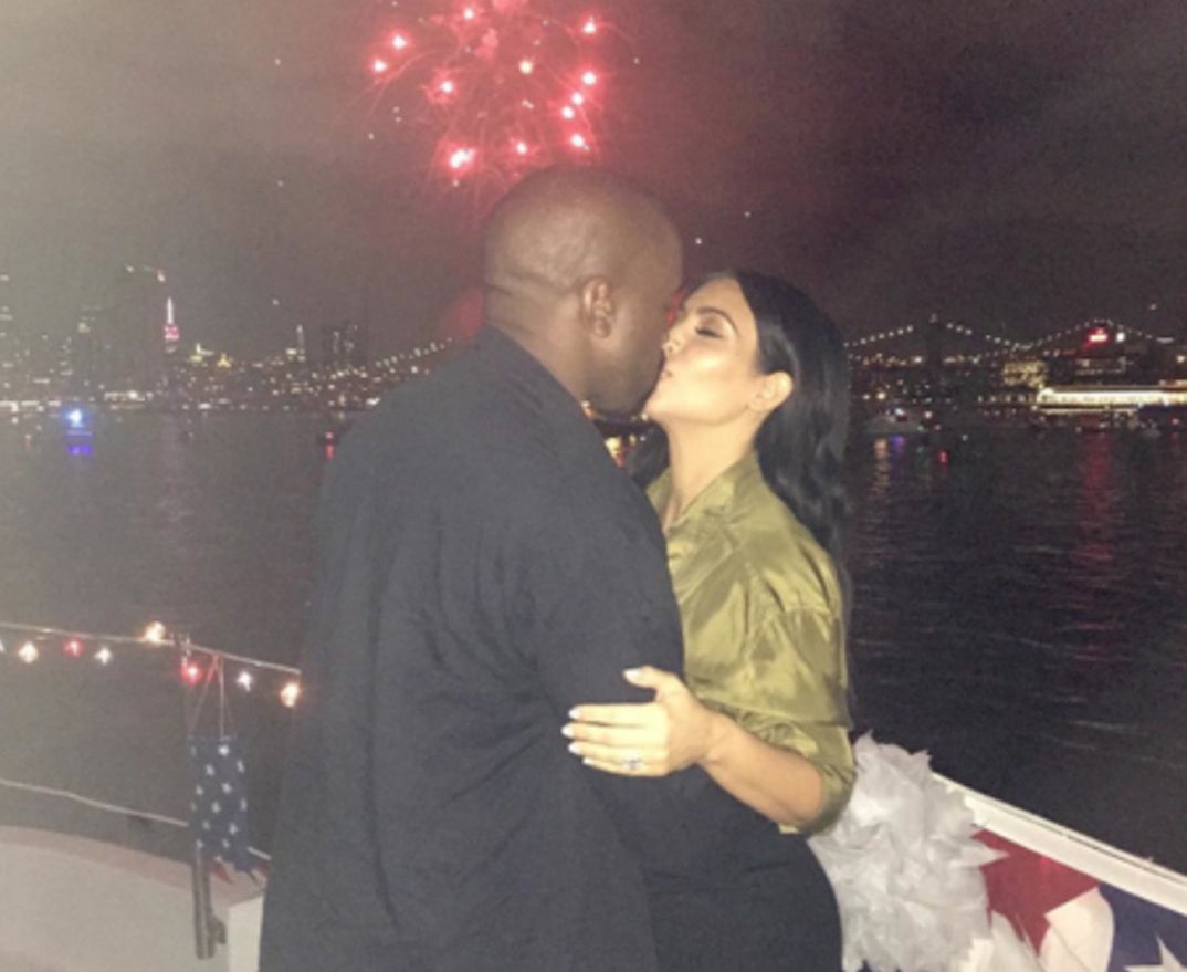 Kim Kardashian and Kanye West