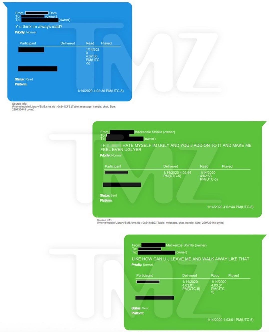 Mackenzie Shirilla Text With Late Boyfriend Dominic Russo 2
