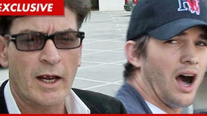 Charlie Sheen APOLOGIZES to Ashton Kutcher -- You Don't Suck, Bro
