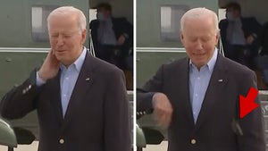 Joe Biden Brushes Off Cicada from Neck, Press Forced to Grapple Too