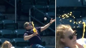 Guardians Fan Douses Woman With Beer While Trying To Catch Foul Ball