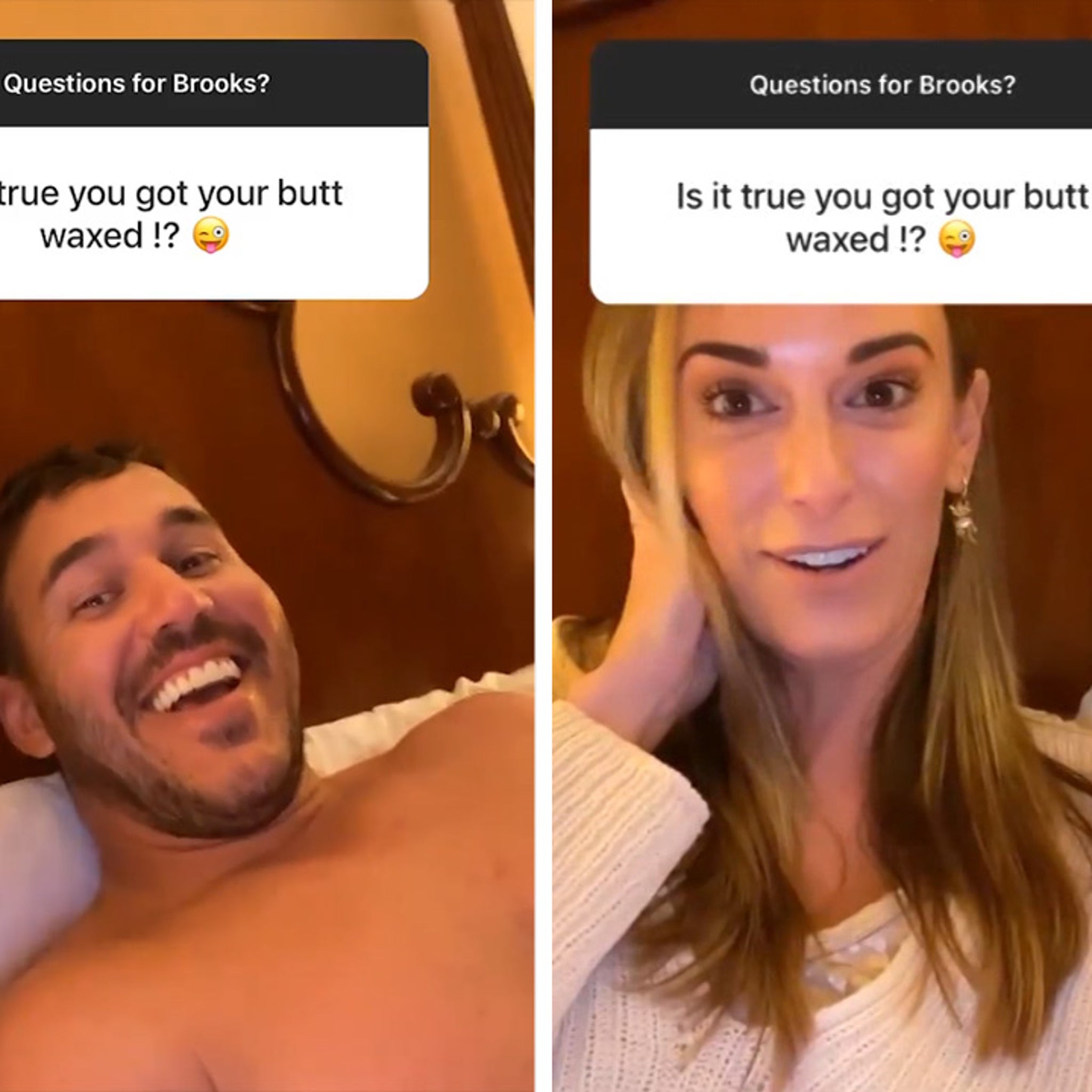 Brooks Koepka Admits He Waxed His Ass After Losing Bet to GF Jena Sims