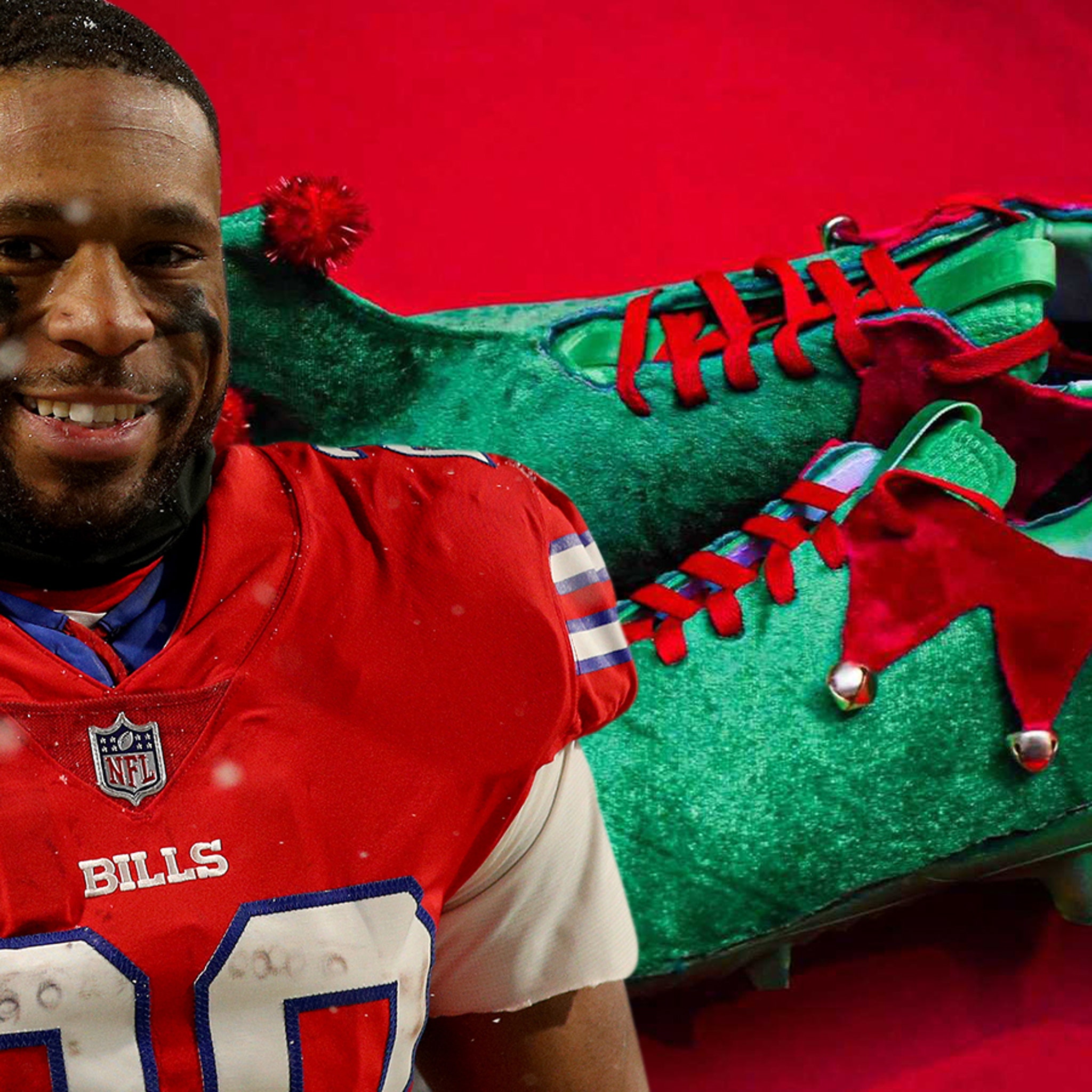 Bills RB Nyheim Hines Cops 'Santa's Helpers' Cleats For Christmas