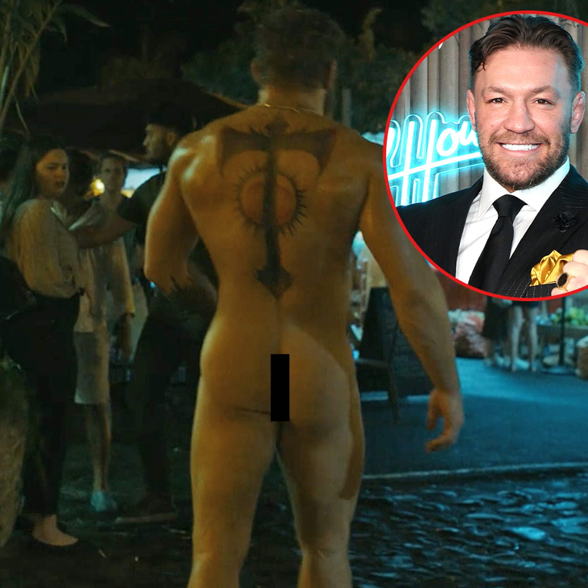 Conor McGregor Gets Butt Naked For Road House Movie, Nice Cheeks!