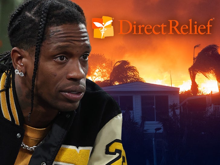 Doação de ajuda direta de Travis Scott