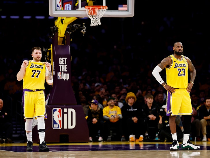 lebron james and luka doncic getty 1