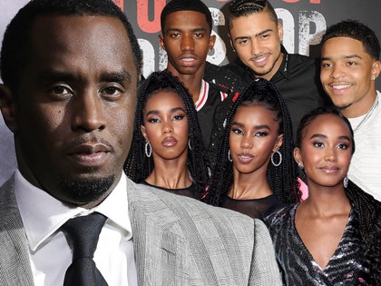 diddy and his kids getty comp 2