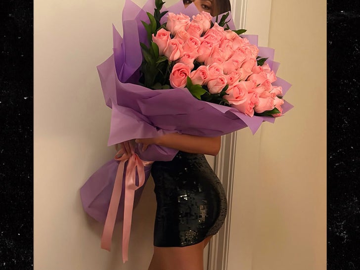 Babes Showered With Flowers
