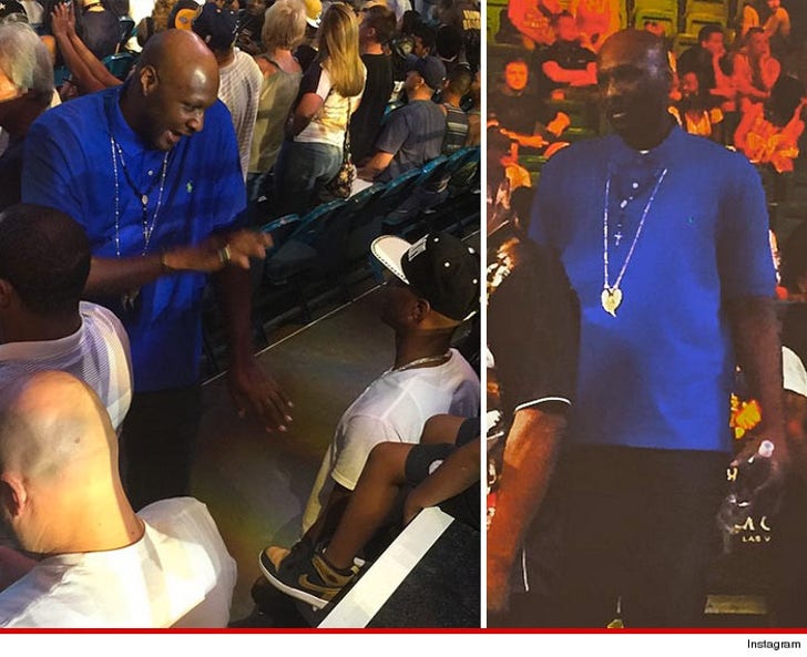 Lamar Odom -- Smiling Friendly At Vegas Boxing Event :: 0619-lamar-odom-big-instagram-4