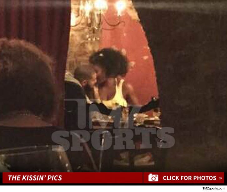Drake & Serena Williams -- The Kissing Photos