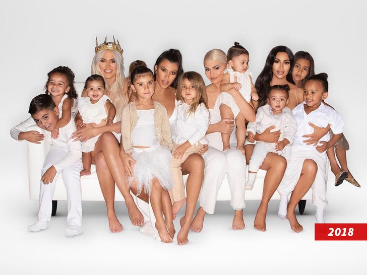 Kim Kardashian and Kanye West Release New Holiday Family Photos