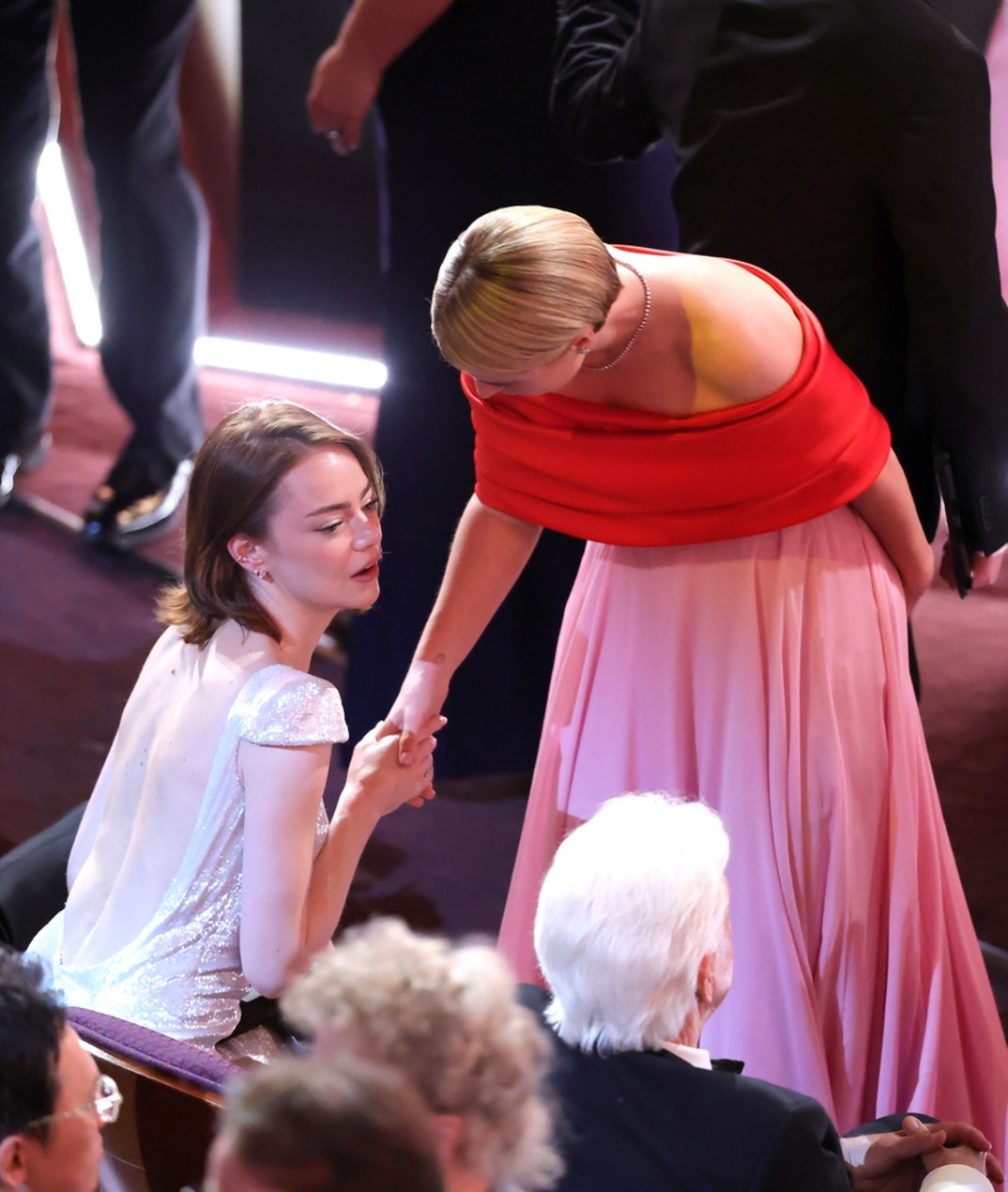 Emma Stone and Jessie Buckley