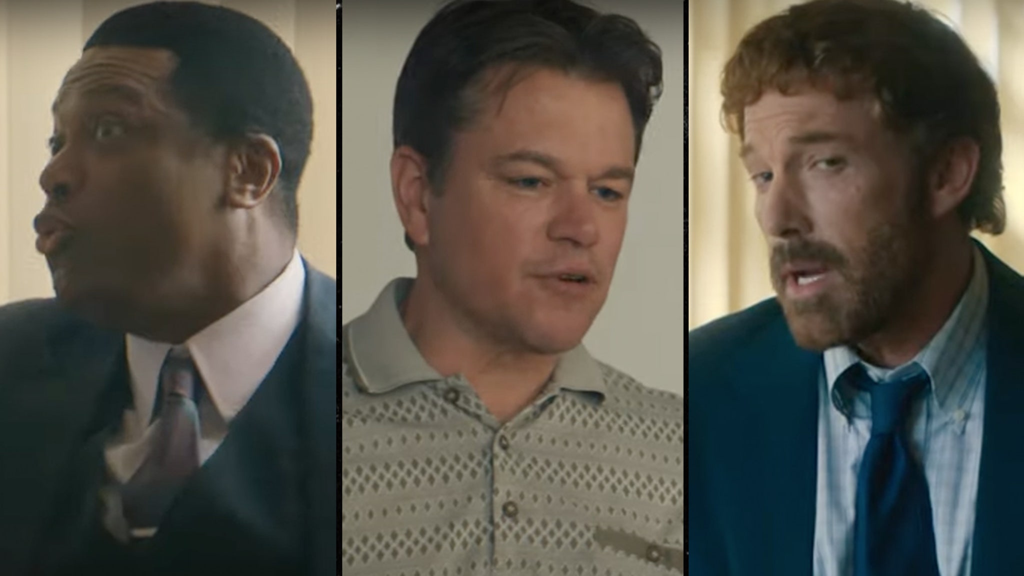 Ben Affleck, Matt Damon In Action As Phil Knight, Sonny Vaccaro In ‘AIR’ Trailer
