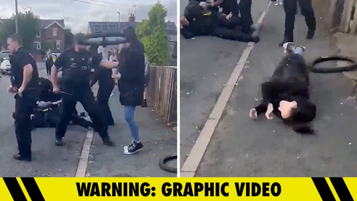Welsh Girl Knocked Unconscious by Thrown Tire in Wild Police Video