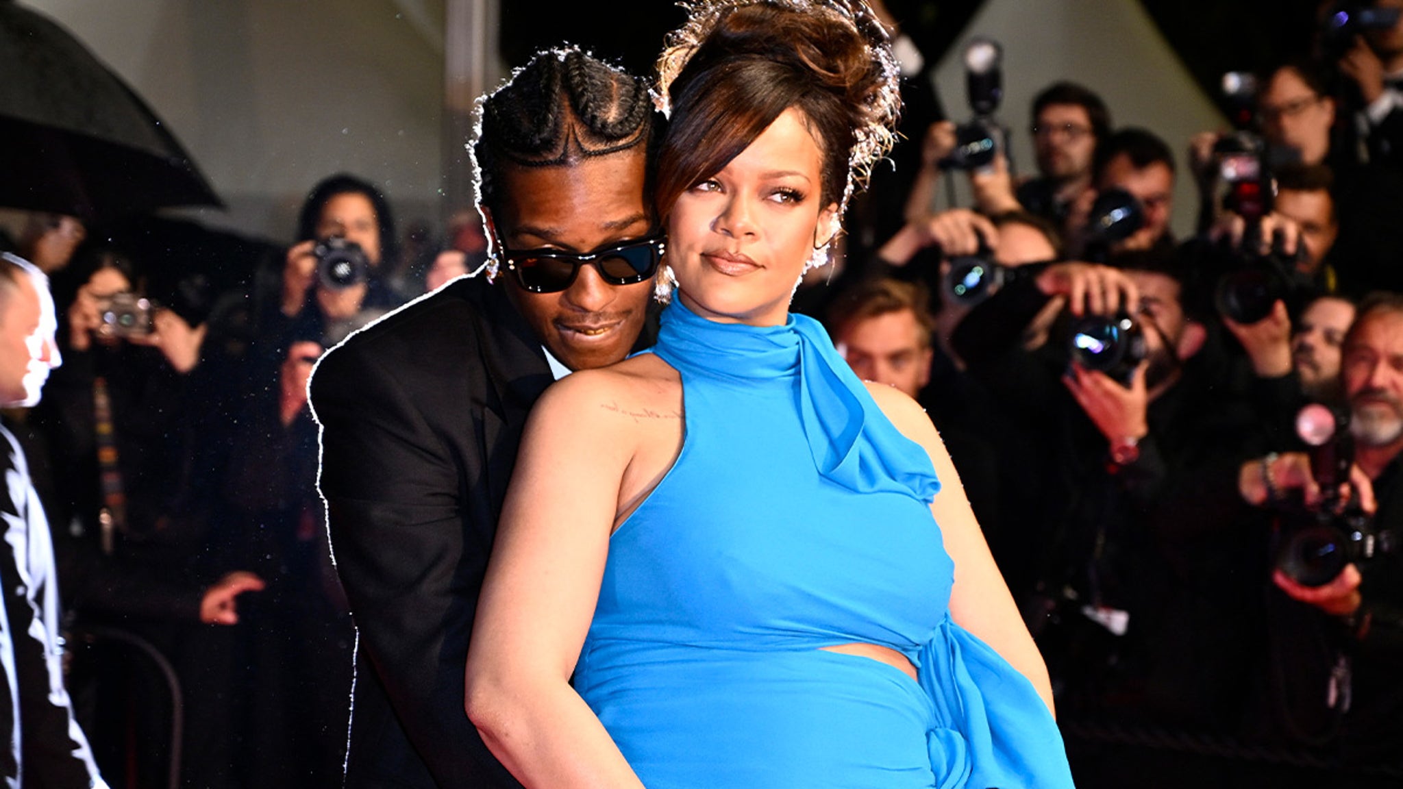 A AP Rocky Hugs Rihanna s Pregnant Belly On Cannes Film Festival Red Carpet A AP Rocky Hugs Rihanna s Pregnant Belly On Cannes Film Festival Red Carpet