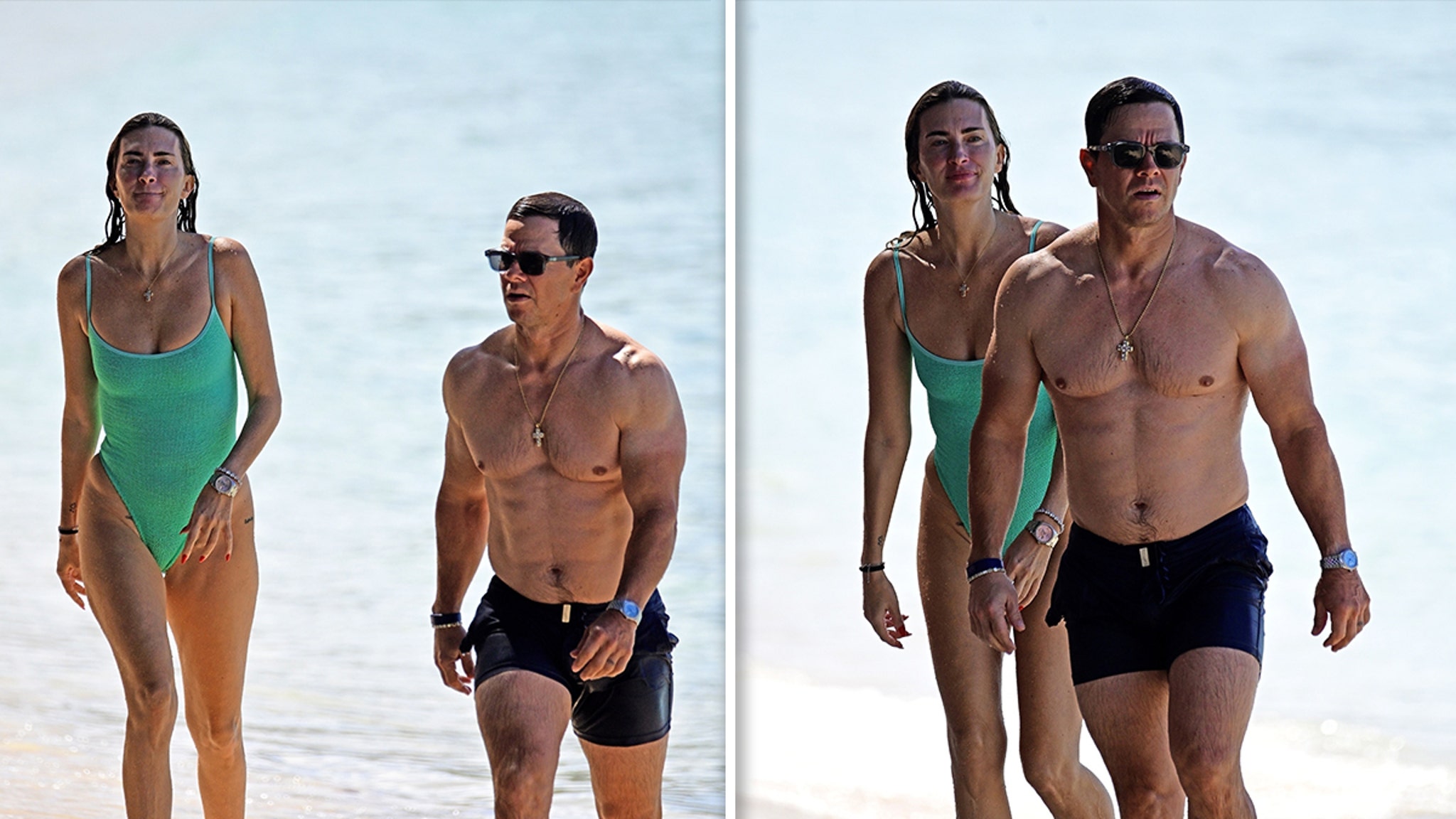 Mark Wahlberg Goes Shirtless in Barbados With Wife Rhea Mark Wahlberg Goes Shirtless in Barbados With Wife Rhea