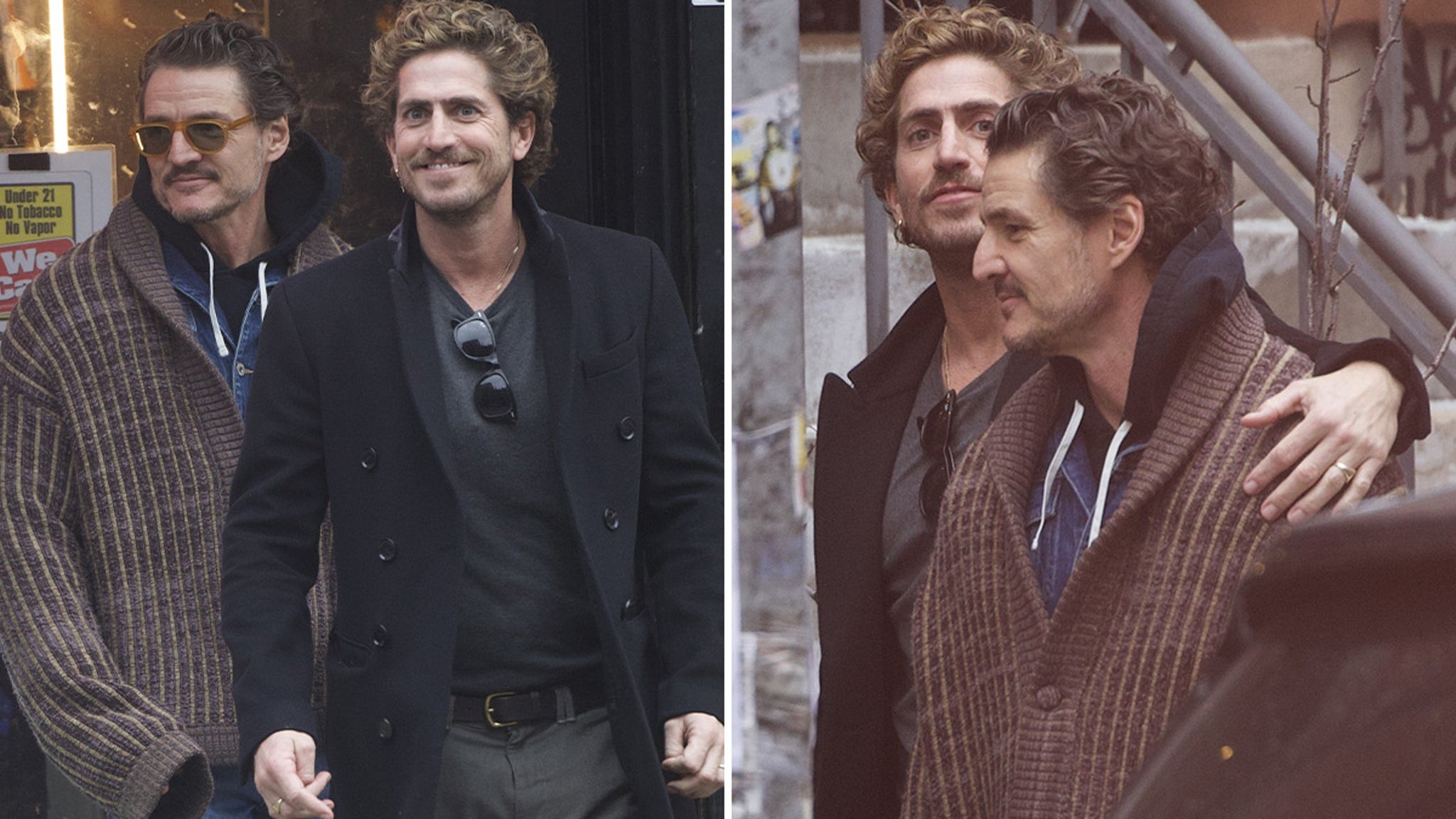 Pedro Pascal en Rafael Olarra zagen verbindingsarmen in New York