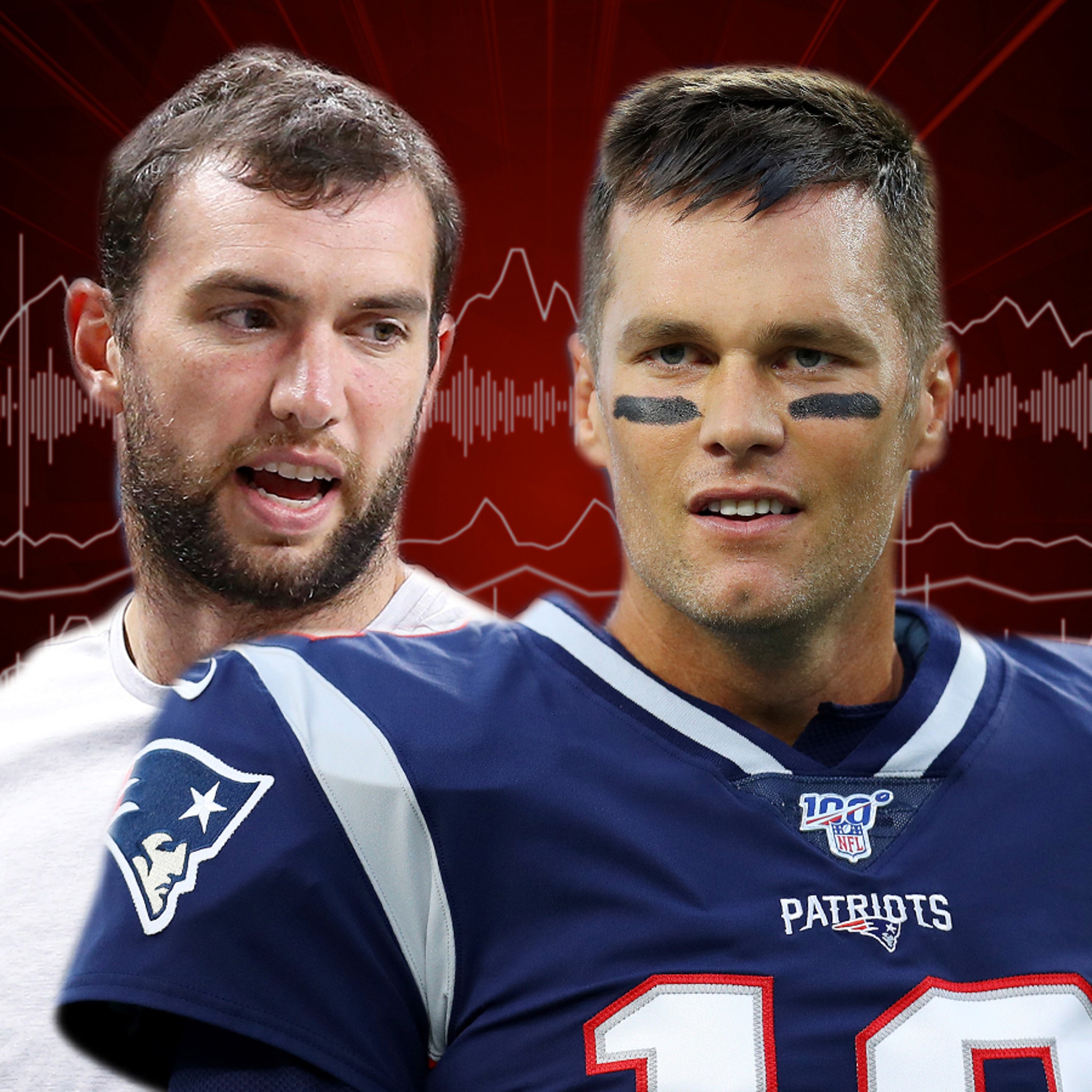 The young vs. the restless: Andrew Luck vs. Tom Brady is now AFC's