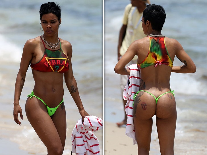 Teyana Taylor Getting Cheeky In Miami