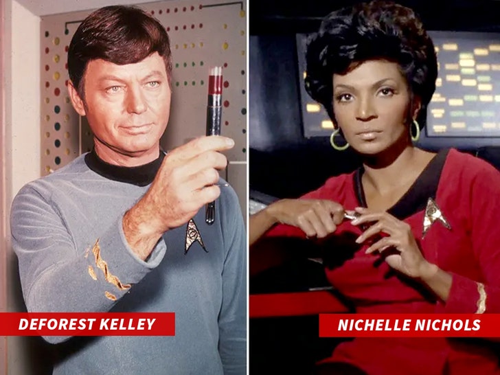 DeForest Kelley e Nichelle Nichols