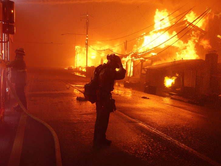 Pacific Palisades fire in Malibu