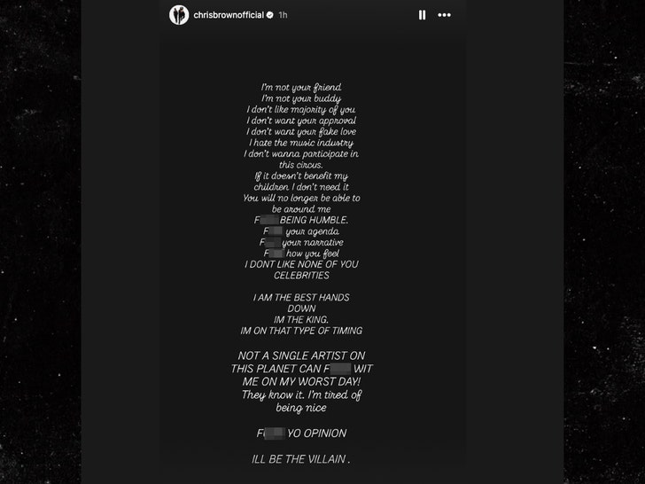 chris brown rant instagram