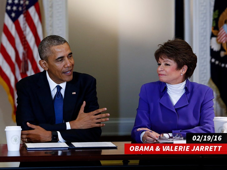 obama and valerie jarrett getty