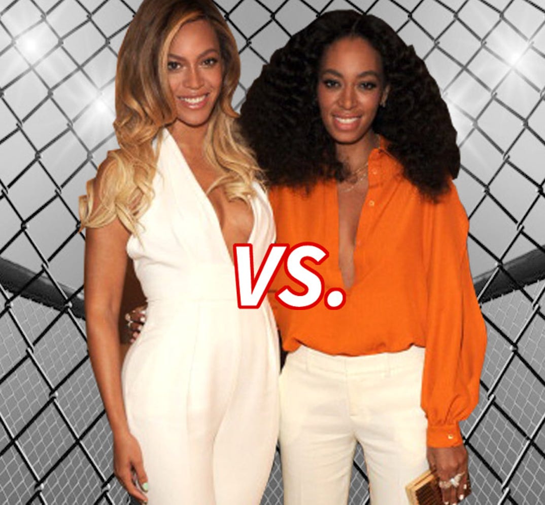 A Skirmish of the sisters -- Beyonce (33) vs. Solange (28)