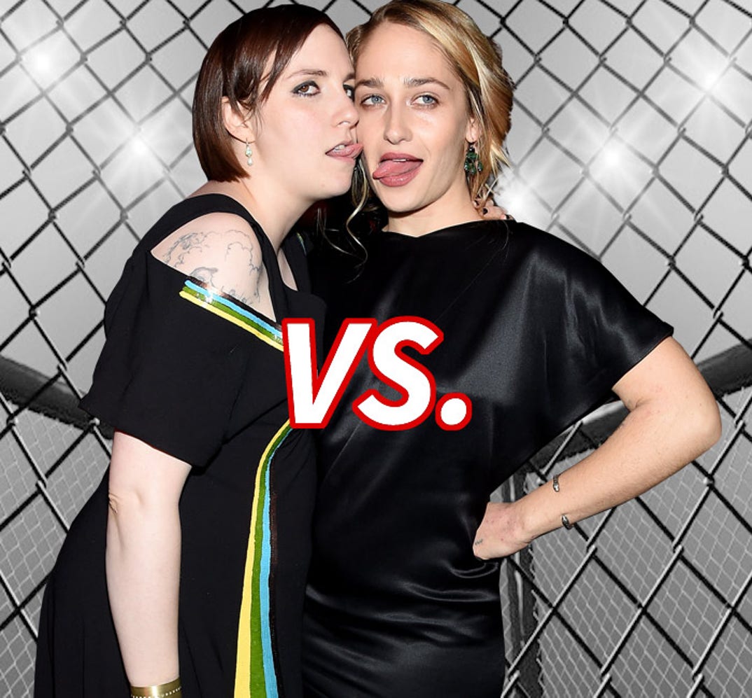 GIRL FIGHT!!! Lena Dunham (28) vs. Jemima Kirke (29)