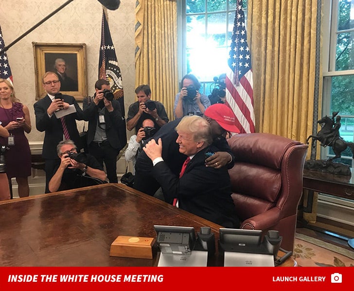 Kanye West Meets Trump at The White House