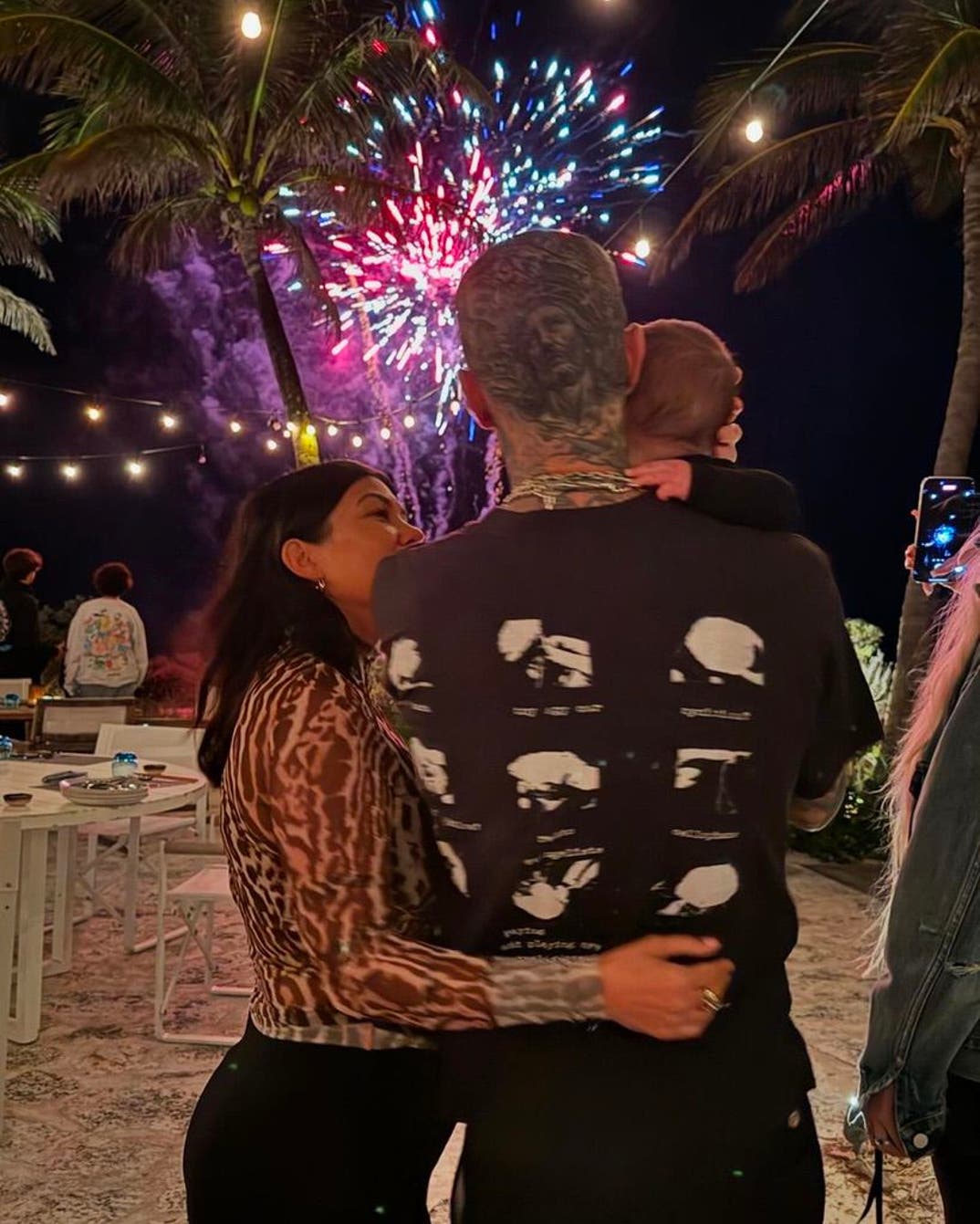 Kourtney Kardashian and Travis Barker