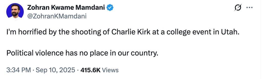 Politicians Reach To Charlie Kirk Shooting 2