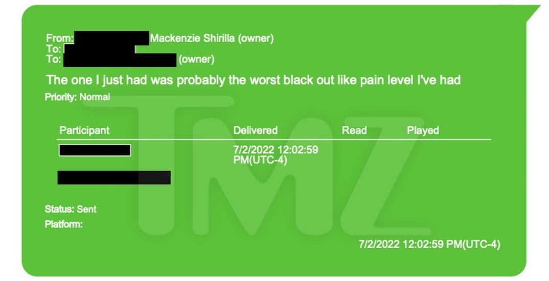 Mackenzie Shirilla Details Blackouts To Dominic Russo 3