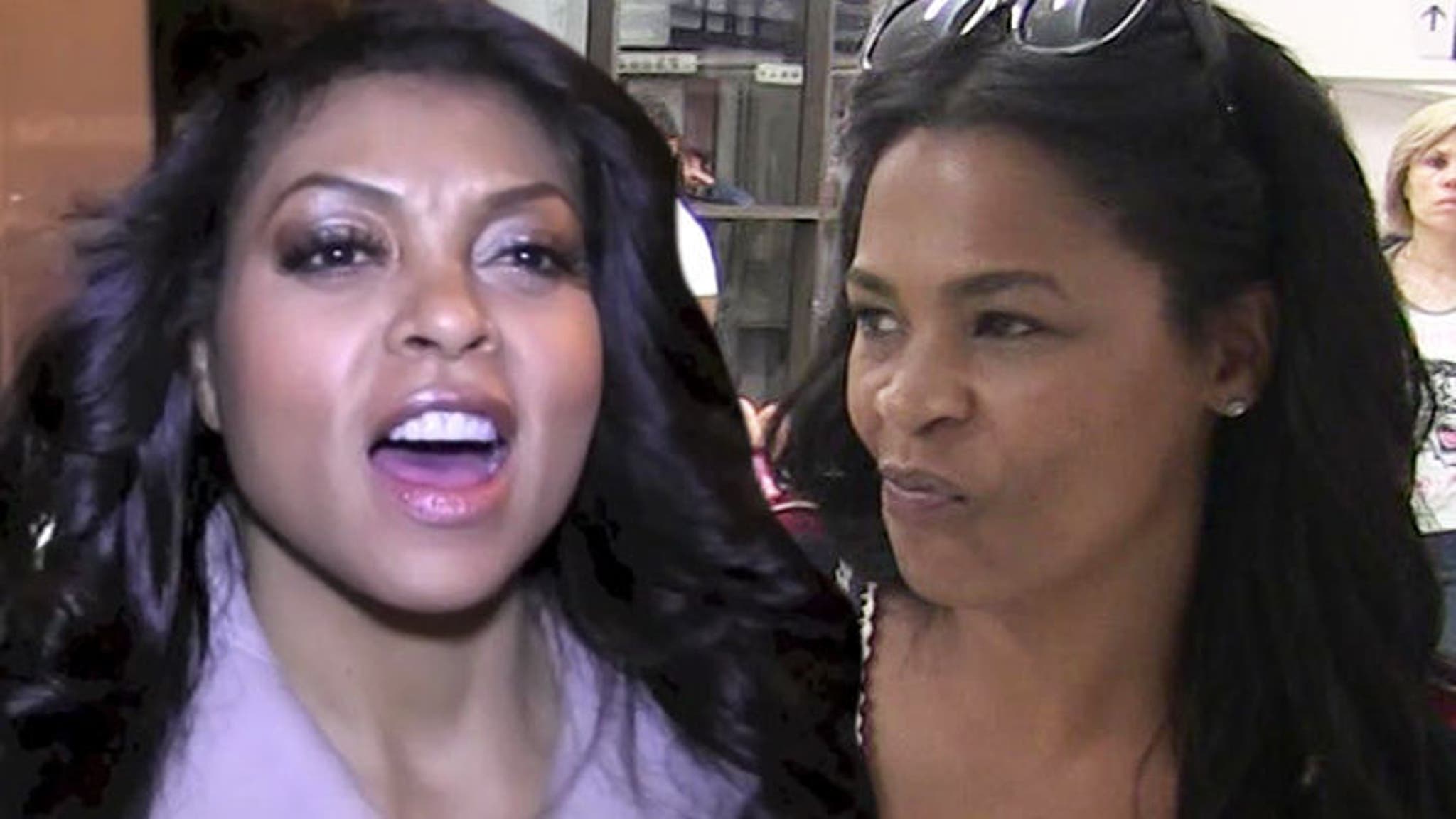 Taraji P. Henson, Nia Long at War on 'Empire' Set