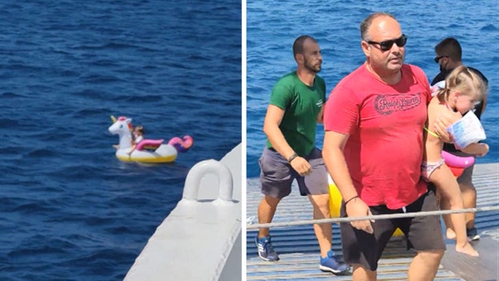 Little Girl Drifts Out to Sea in Inflatable Unicorn, Rescued by Ferry