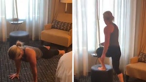 Congresswoman Marjorie Taylor Greene Does CrossFit in Hotel Room