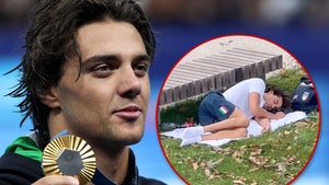 Italian Swimmer Thomas Ceccon Spotted Sleeping Outside, Blasted Olympic Village