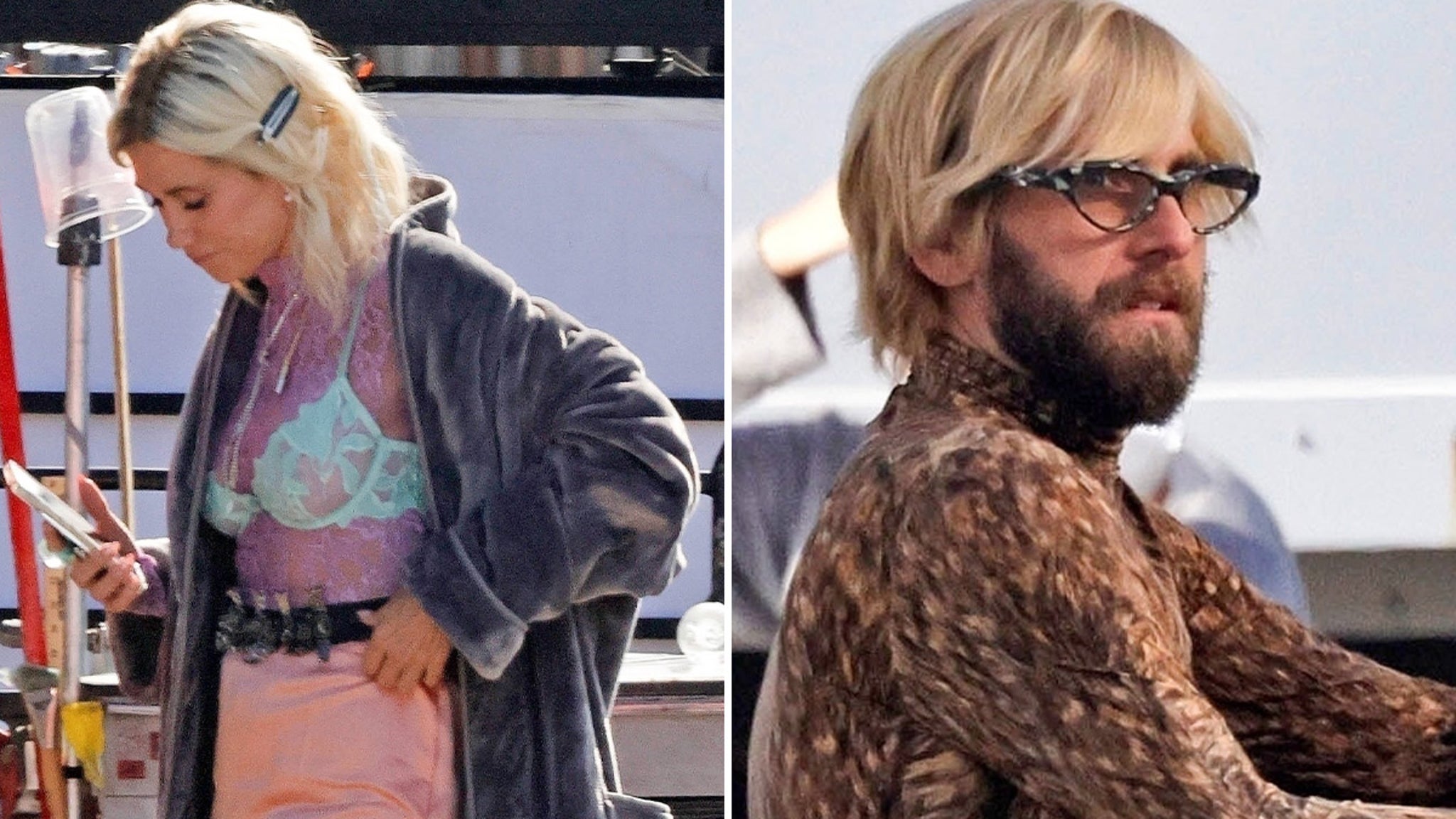 Jonah Hill Seen Extra Svelte on Set of New Flick With Kristen Wiig