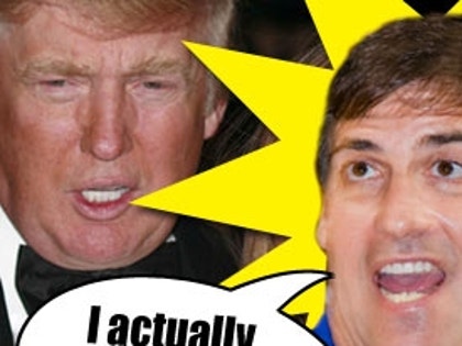 Composite of Mark Cuban and Donald Trump