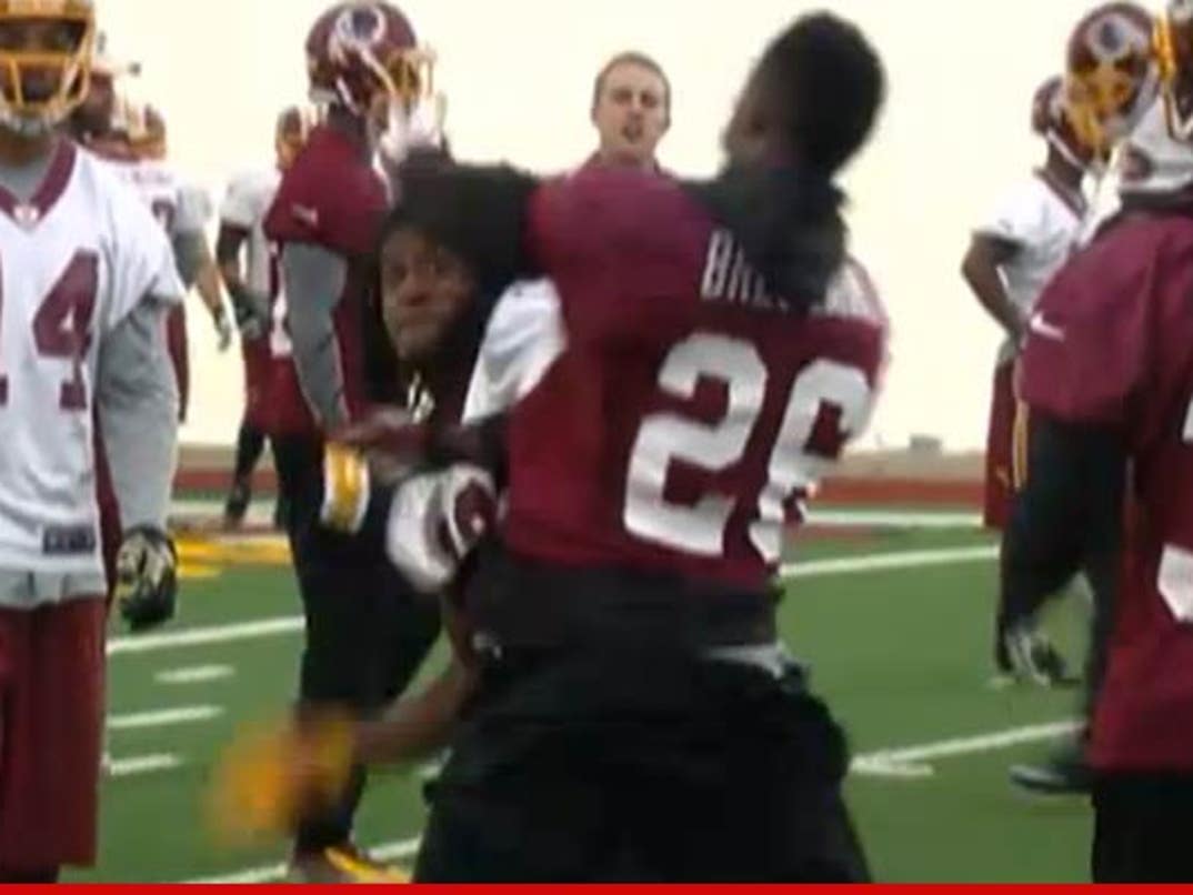 Washington Redskins players come to blows in practice