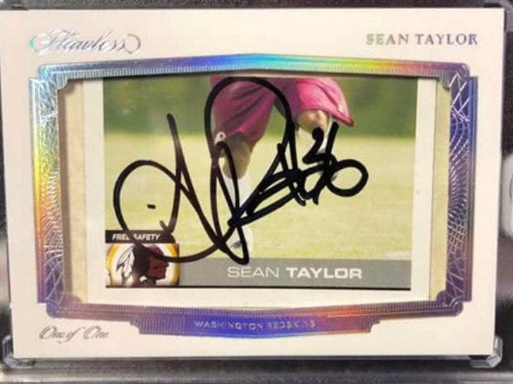 Sean Taylor Rare Autographed Card Sells for $13,000