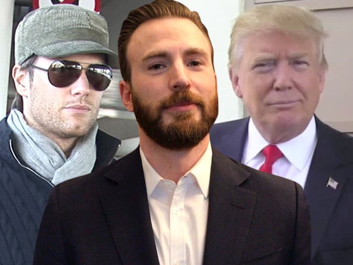 Chris Evans Might Have to Cut Ties if Brady's Still a Trump Supporter