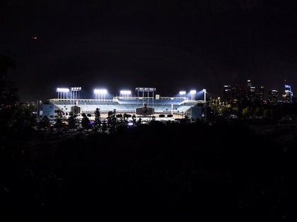 0604 dodger stadium george floyd tribute twitter