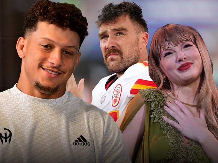 Patrick Mahomes Says Taylor Swift is Behind Travis Kelce’s New Bushy Hairdo