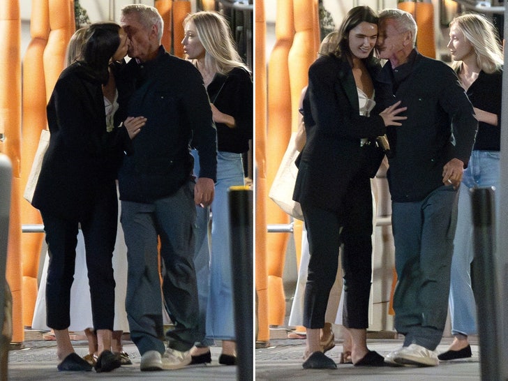 Sean Penn and Girlfriend Pack on the PDA in Madrid